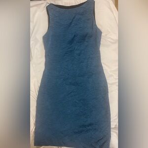 Nicole Miller Collection Turquoise Crushed Silk Classy Dress